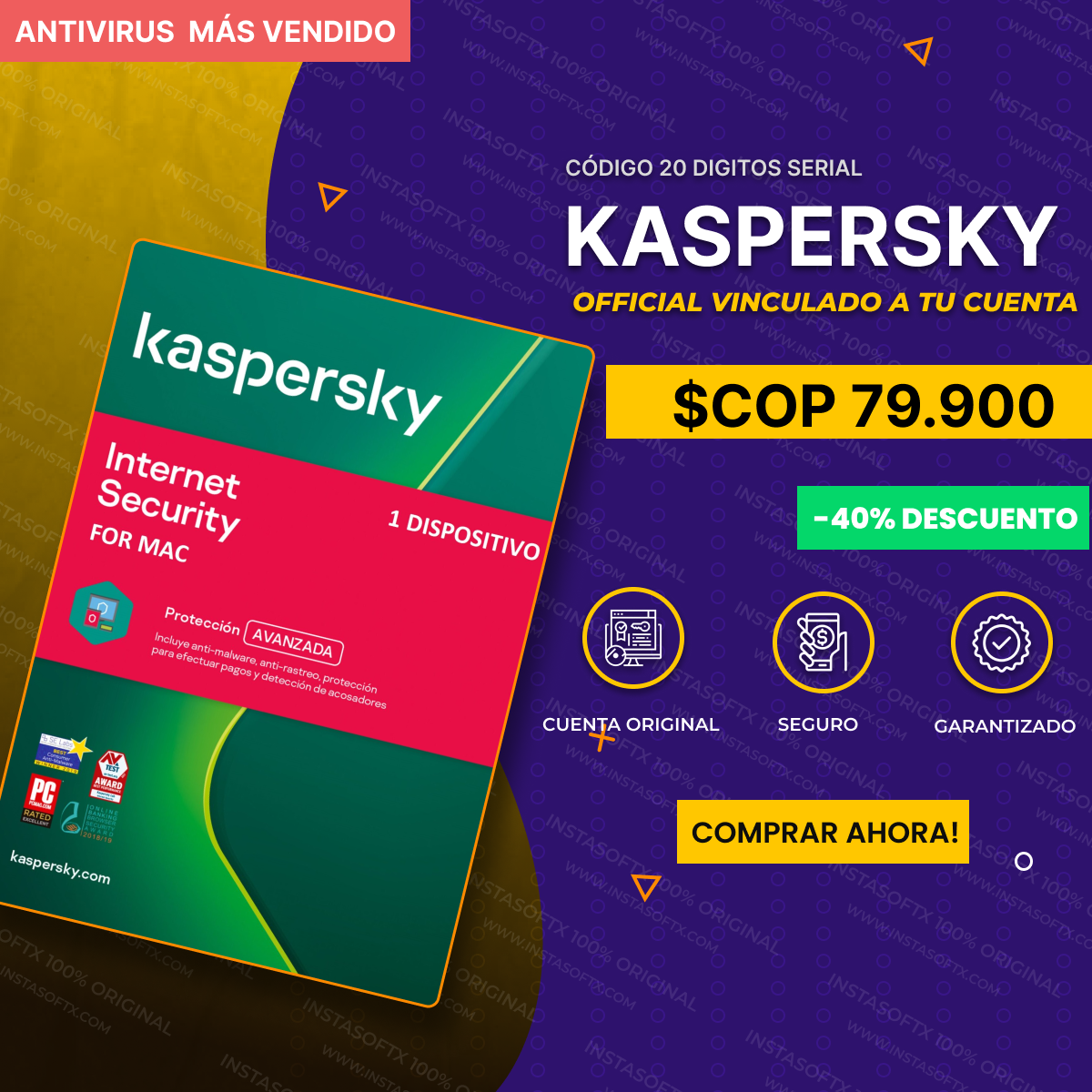 Kaspersky Premium 3 Dispositivo 1 año